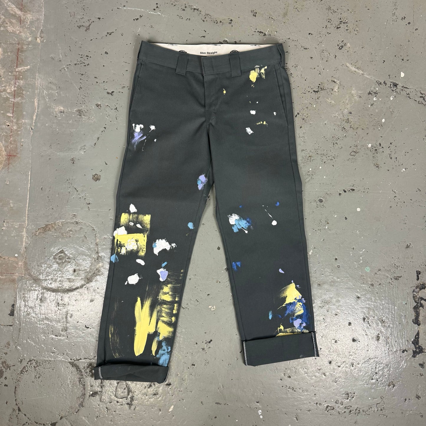 SLIM STRAIGHT PAINT DICKIES - 32X32