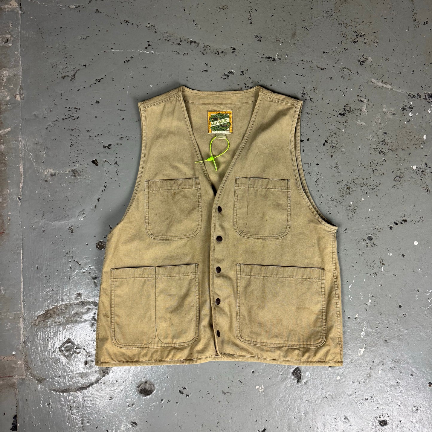 GREEN GOODS VINTAGE VEST - L
