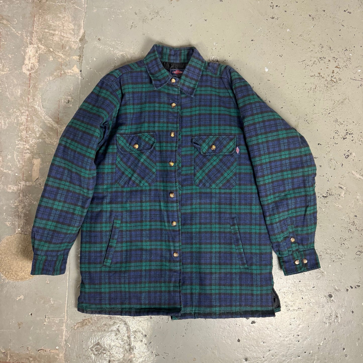 VINTAGE FLANNEL BUTTON UP - L