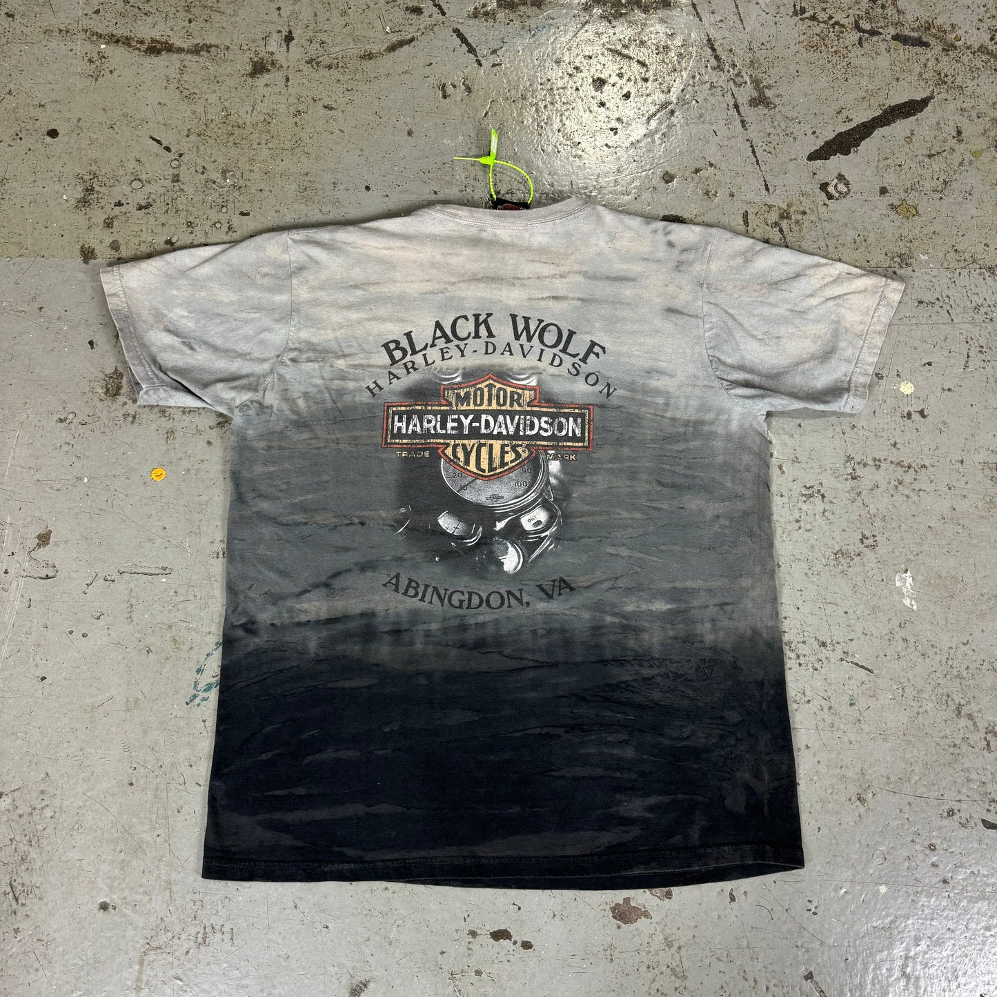 ACID WASHED BLACK WOLF HARLEY DAVIDSON - XL