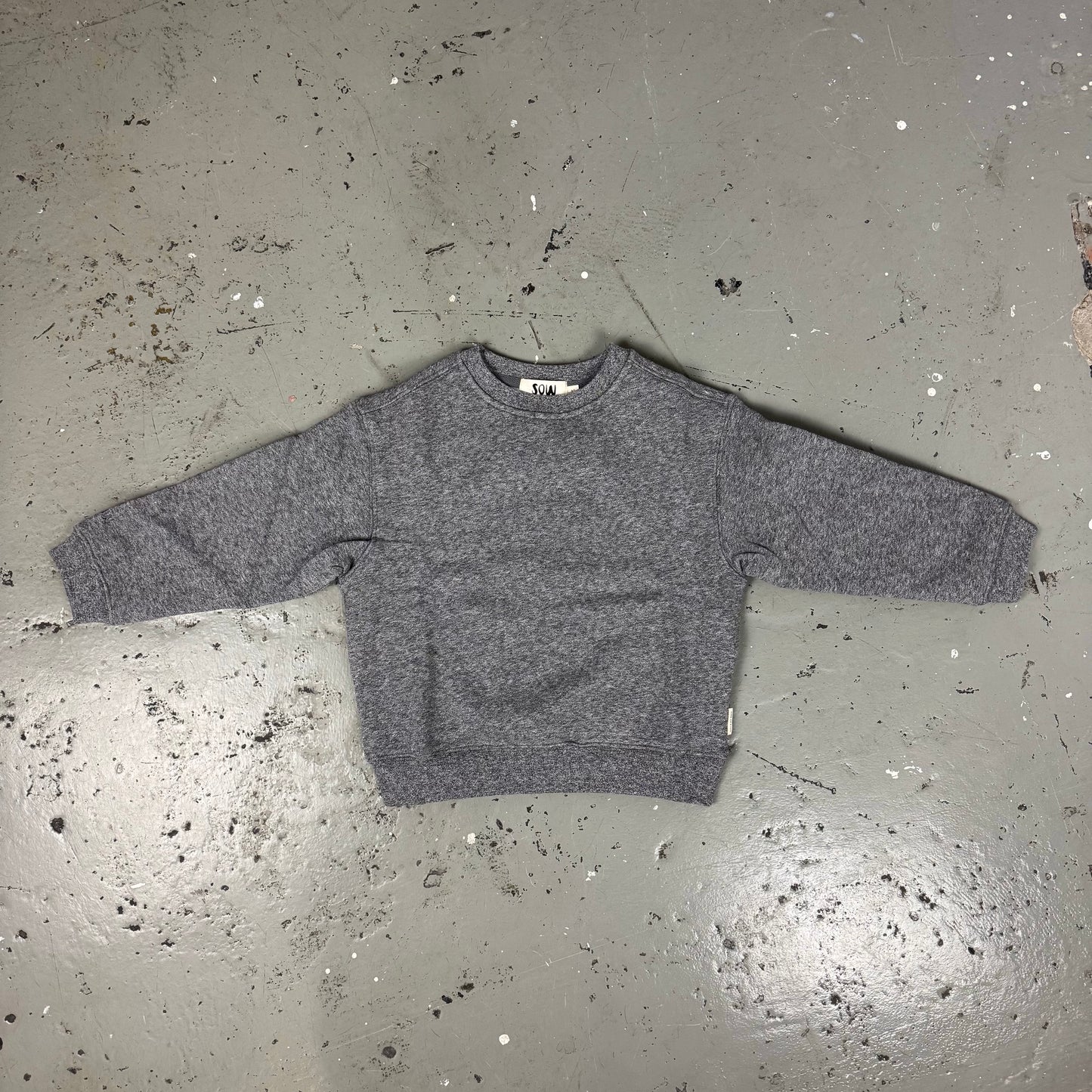 SOW OVERSIZED HEATHER GREY SWEATSHIRT