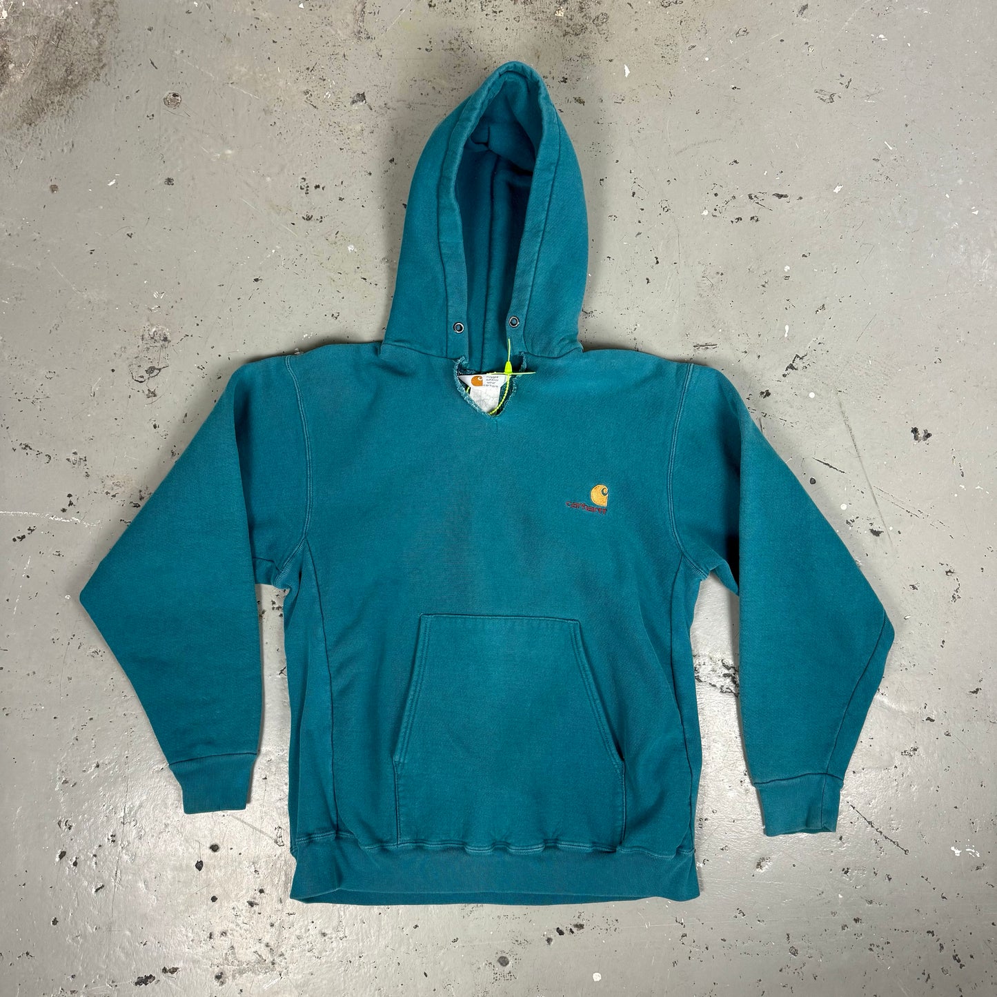 TEAL CARHARTT HOODIE - L