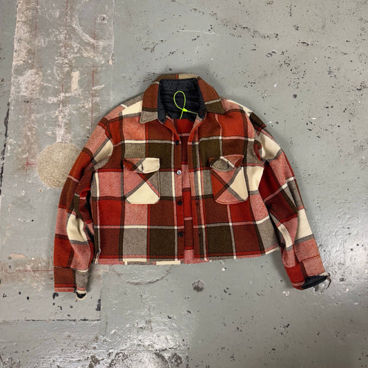 CROPPED FLANNEL - L