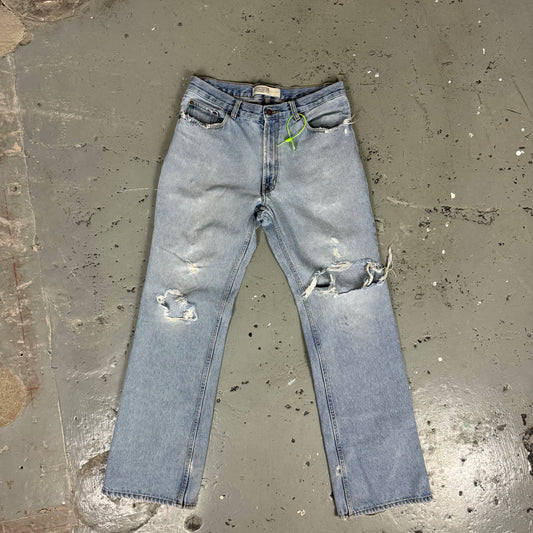 ROUTE 66 MEDIUM WASH KNEE HOLES - 32X32