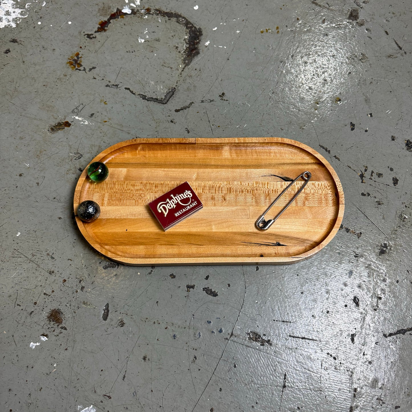 HANDMADE ONE OF ONE WOODEN TRAY OVAL SHAPE
