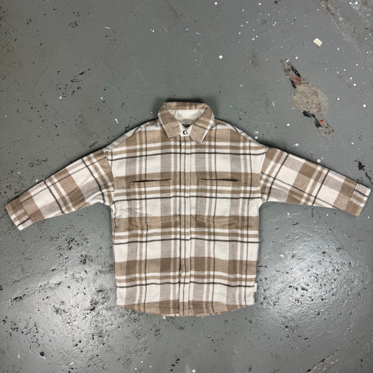 SOW OVERSIZED PLAID SHIRT